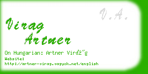 virag artner business card